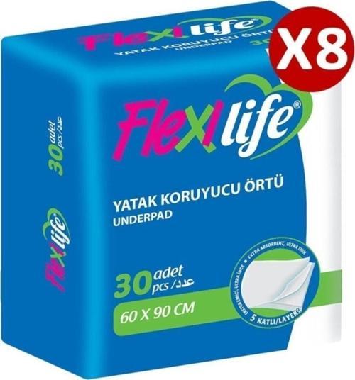Yatak Koruyucu Örtü 60X90Cm 30Lu 8 Paket 240 Adet