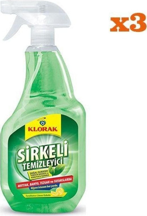 Sirkeli Temizleyici 750 Ml X 3 Adet