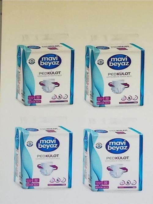 Ped Emici Külot Yetişkin Hasta Bezi Large Büyük Boy 4X30 120 Adet