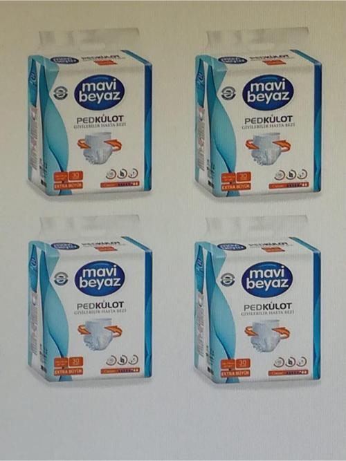 Ped Emici Külot Yetişkin Hasta Bezi(Xlarge) Ekstra Büyük Boy 4X30=120 Kullanım
