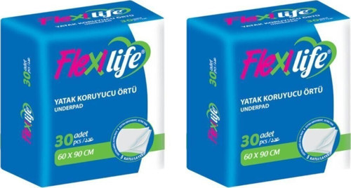 Hasta Yatak Koruyucu Örtü 60X90 Cm 60 Ad. 30'Lu 2 Paket