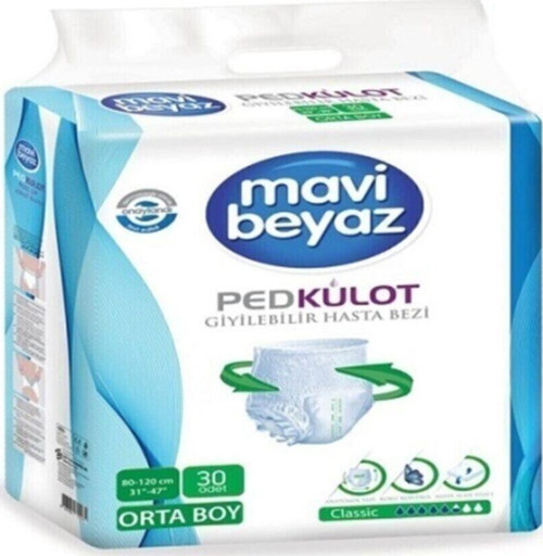 Ped Külot Yetişkin Bezi Orta Boy Medıum 1 Paket 30 Adet
