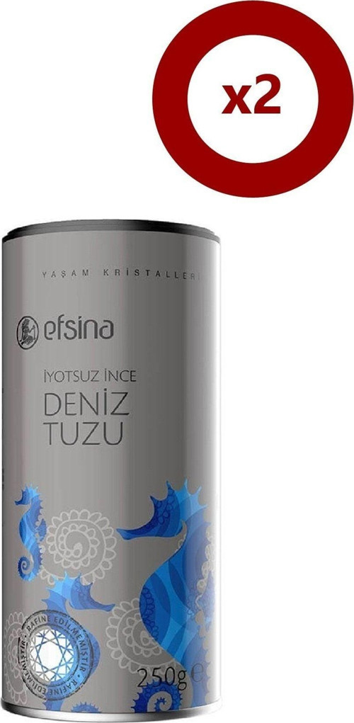 250 Gr Iyotsuz Ince Deniz Tuzu 2'Li Set