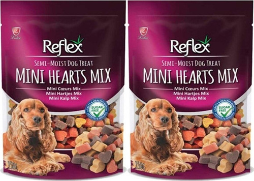 Semi Moist Mini Kalp Mix Köpek Ödülü 150 Gr X 2 Paket