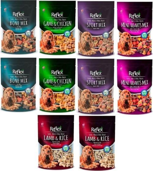 Semi-Moist Süper Karışık Paket Köpek Ödülü 150 Gr (10 Adet)