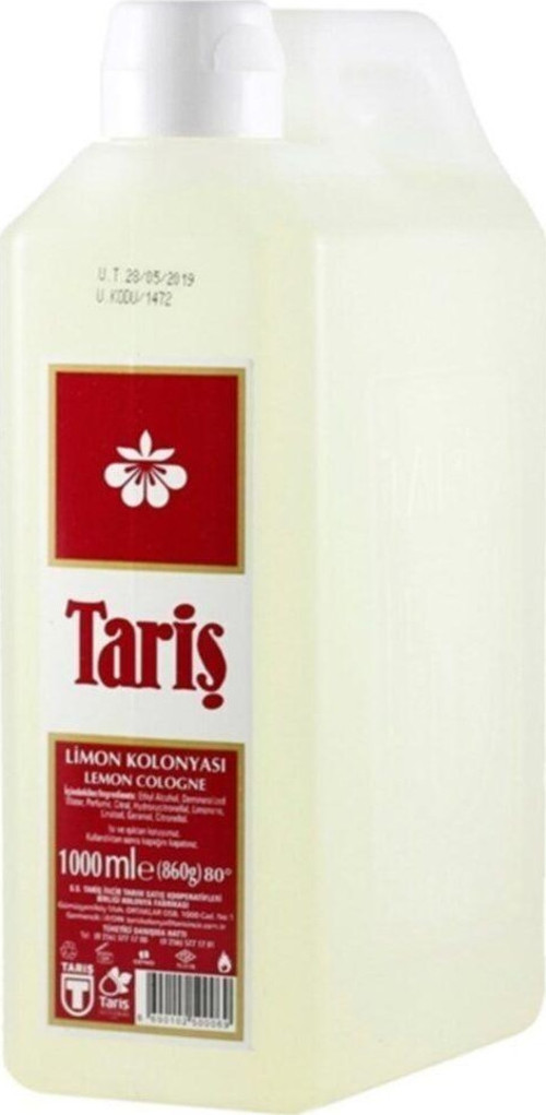 Limon Kolonyası 80 Derece 1 Litre
