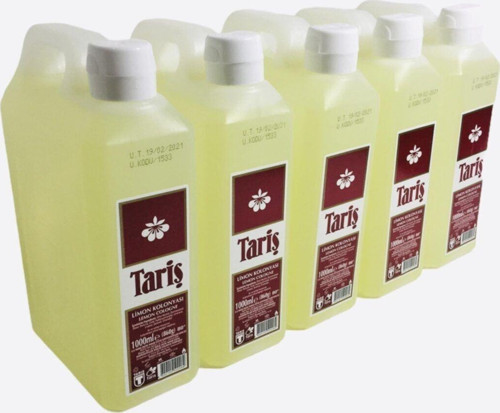 Limon Kolonyası 80 Derece 1 Lt - 5'Li Set