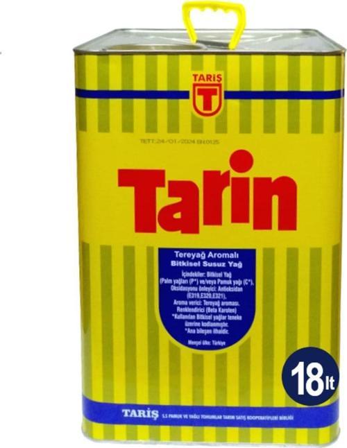 Tarin Tereyağ Aromalı Bitkisel Yağ 18Lt