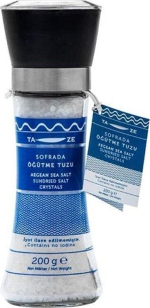 Ta-Ze Değirmenli Sofrada Öğütme Tuzu 200 G