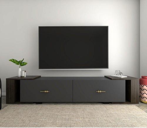 Veryct Tv Sehpası Antrasit-Ceviz