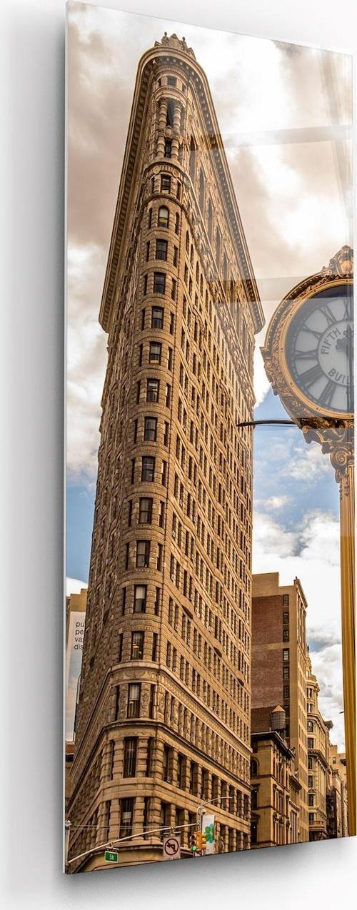 Flatiron Panoramik Cam Tablo | Hediyelik, Dekoratif, Ofis, Mutfak 