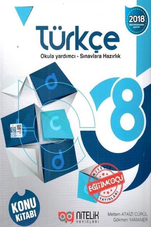 Nitelik 8.Sınıf Türkçe Konu Kitabı - 