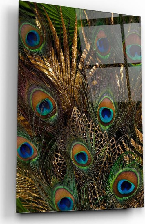 Tavuskuşu Cam Tablo | Hediyelik, Dekoratif, Ofis, Mutfak