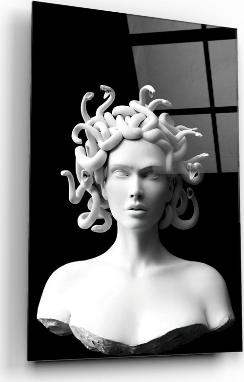 Medusa Cam Tablo | Hediyelik, Dekoratif, Ofis, Mutfak
