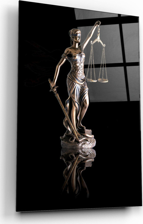 Themis Heykeli Cam Tablo | Hediyelik, Dekoratif, Ofis, Mutfak