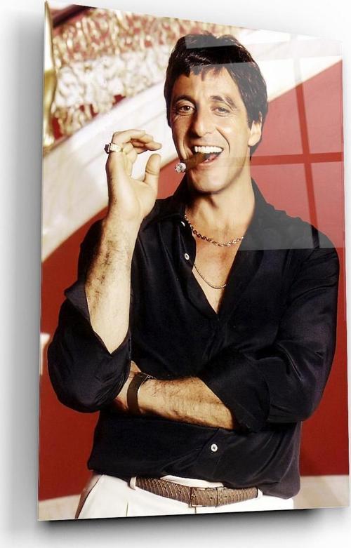 Tony Montana Scarface  Cam Tablo | Hediyelik, Dekoratif, Ofis, Mutfak 