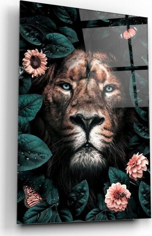 Aslan Cam Tablo | Hediyelik, Dekoratif, Ofis, Mutfak 
