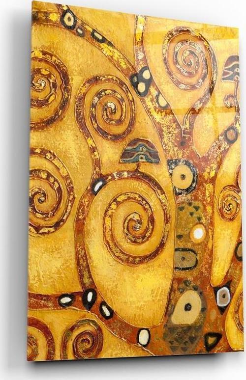 Gustave Klimt Cam Tablo | Hediyelik, Dekoratif, Ofis, Mutfak 