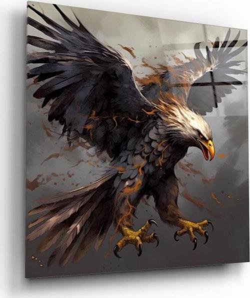 Kartal Cam Tablo | Hediyelik, Dekoratif, Ofis, Mutfak