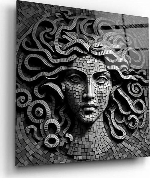 Medusa Cam Tablo | Hediyelik, Dekoratif, Ofis, Mutfak 