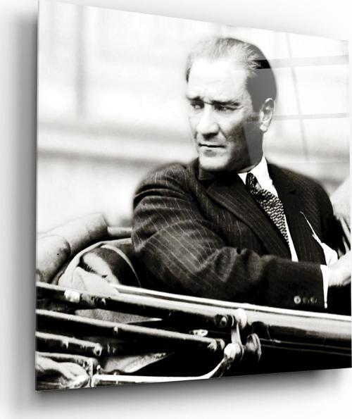 Atatürk Cam Tablo | Hediyelik, Dekoratif, Ofis, Mutfak 