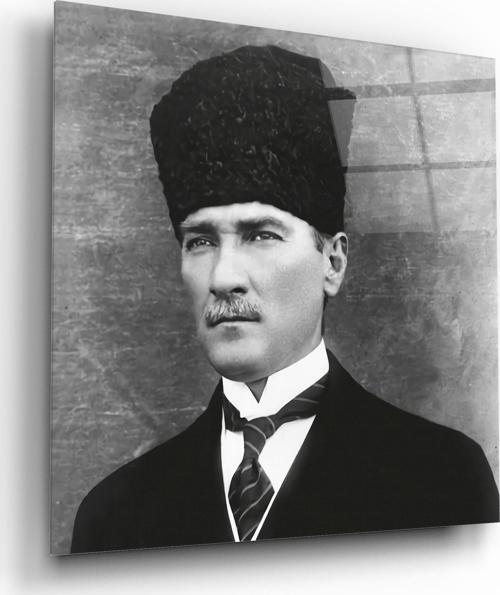 Atatürk Cam Tablo | Hediyelik, Dekoratif, Ofis, Mutfak 