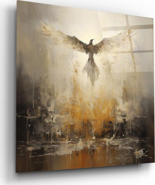 Kuş Cam Tablo | Hediyelik, Dekoratif, Ofis, Mutfak