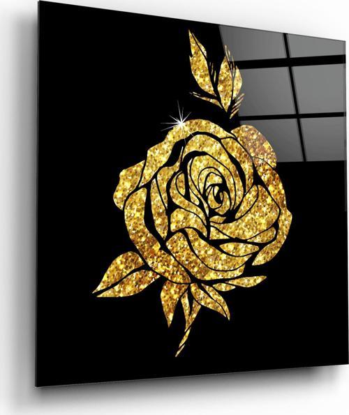 Çiçek Cam Tablo | Hediyelik, Dekoratif, Ofis, Mutfak