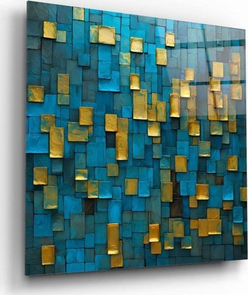 Soyut Cam Tablo | Hediyelik, Dekoratif, Ofis, Mutfak