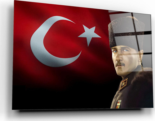 Atatürk Cam Tablo | Hediyelik, Dekoratif, Ofis, Mutfak