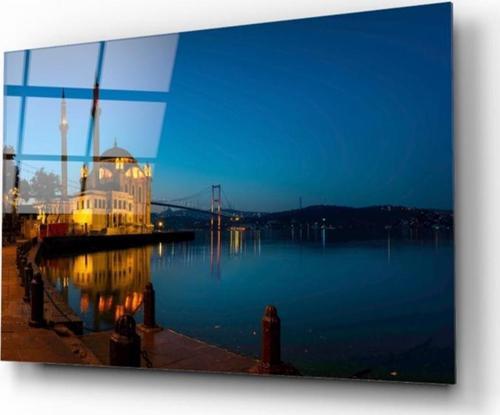 İstanbul Manzarası Cam Tablo | Hediyelik, Dekoratif, Ofis, Mutfak