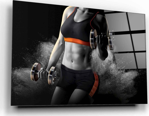 Fitness Cam Tablo | Hediyelik, Dekoratif, Ofis, Mutfak
