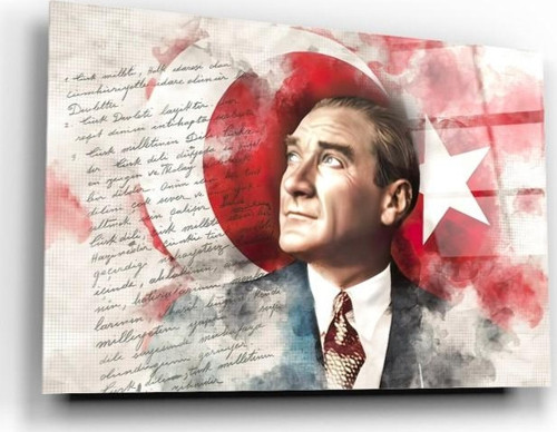 Atatürk Cam Tablo | Hediyelik, Dekoratif, Ofis, Mutfak