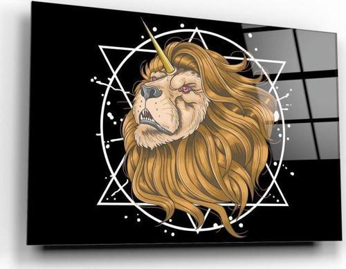 Aslan Cam Tablo | Hediyelik, Dekoratif, Ofis, Mutfak 