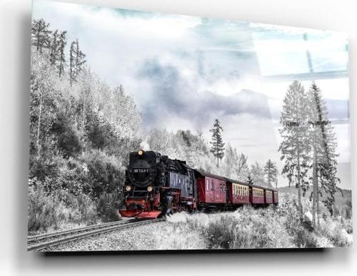 Tren Cam Tablo | Hediyelik, Dekoratif, Ofis, Mutfak 