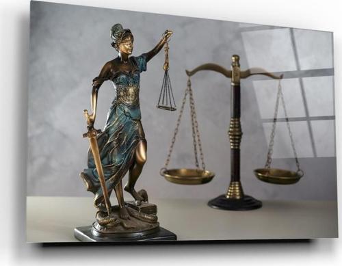 Themis Heykeli Cam Tablo | Hediyelik, Dekoratif, Ofis, Mutfak 