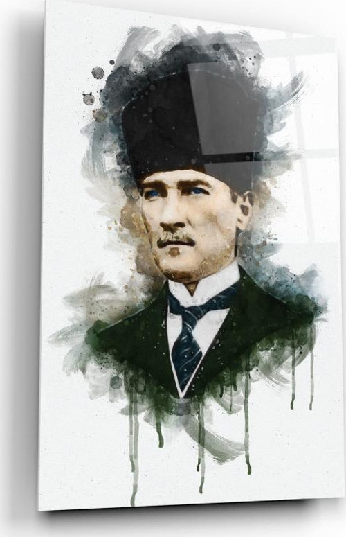 Atatürk Cam Tablo | Hediyelik, Dekoratif, Ofis, Mutfak
