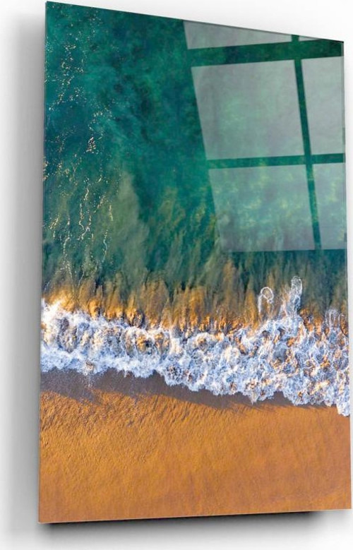 Dalgalar Cam Tablo | Hediyelik, Dekoratif, Ofis, Mutfak
