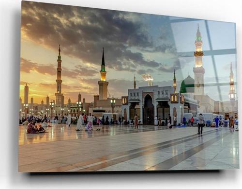 Medine Cam Tablo | Hediyelik, Dekoratif, Ofis, Mutfak 