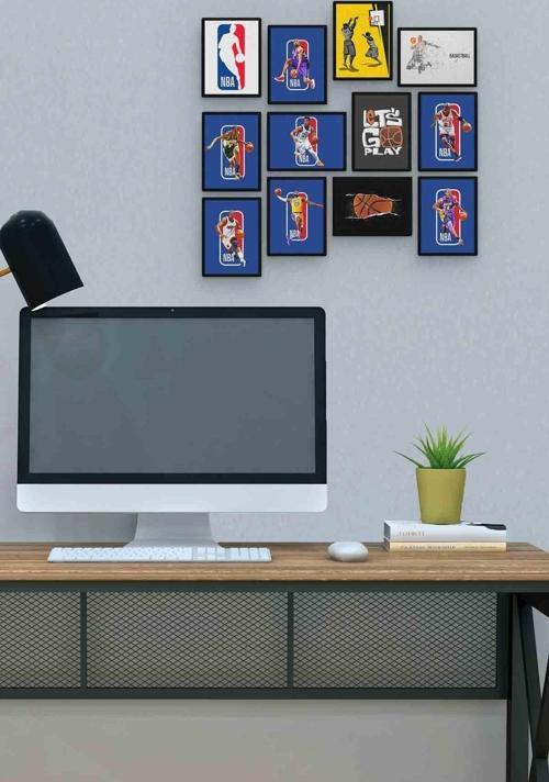 Nba 12 Parça Mdf (ahşap) Tablo Ofis Boyu 