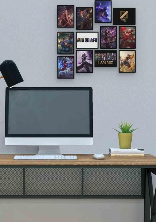 Lol Mid 12 Parça Mdf (ahşap) Tablo Ofis Boyu 