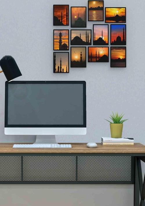 Cami 12 Parça Mdf (ahşap) Tablo Ofis Boyu 