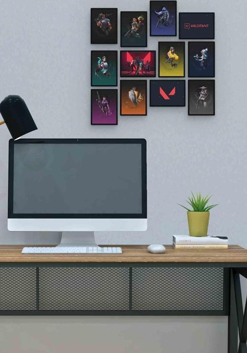 Pc Game 12 Parça Mdf (ahşap) Tablo Ofis Boyu 