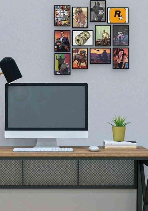 Gta 12 Parça Mdf (ahşap) Tablo Ofis Boyu 