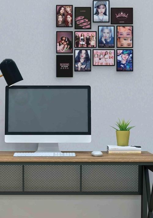 Blackpink 12 Parça Mdf (ahşap) Tablo Ofis Boyu 