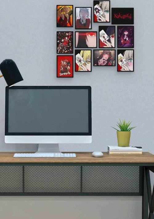 Kakegurui 12 Parça Mdf (ahşap) Tablo Ofis Boyu 