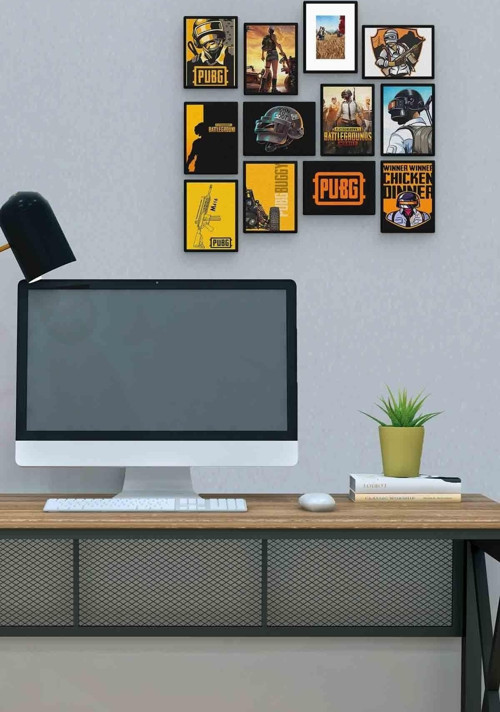 Pubg 12 Parça Mdf (ahşap) Tablo Ofis Boyu