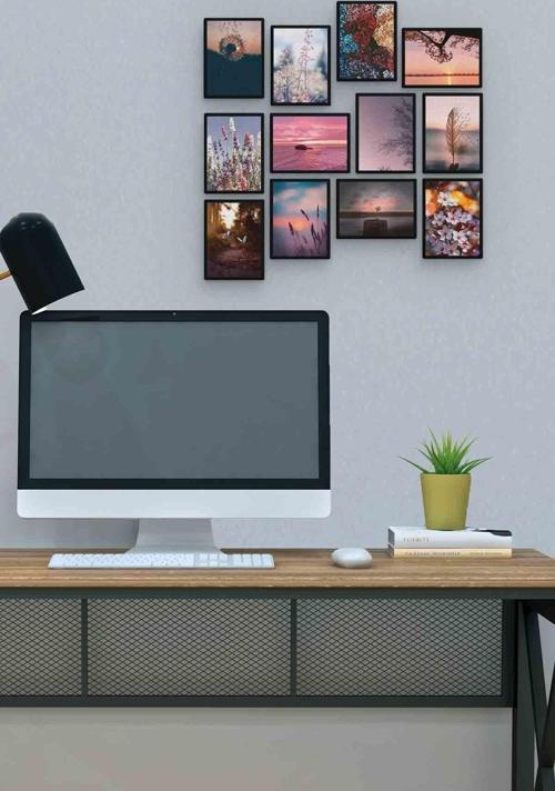 Yaz 12 Parça Mdf (ahşap) Tablo Ofis Boyu 