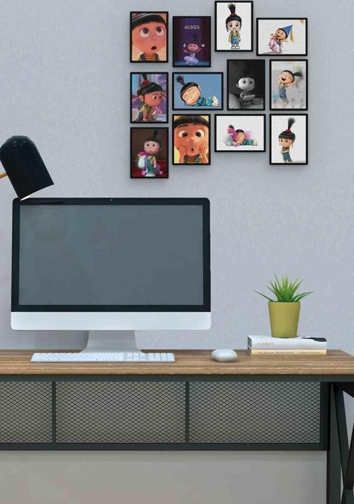 Anges 12 Parça Mdf (ahşap) Tablo Ofis Boyu 