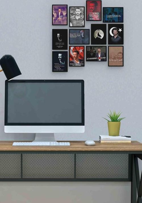 Fırat Yılmaz Çakıroğlu 12 Parça Mdf (ahşap) Tablo Ofis Boyu 